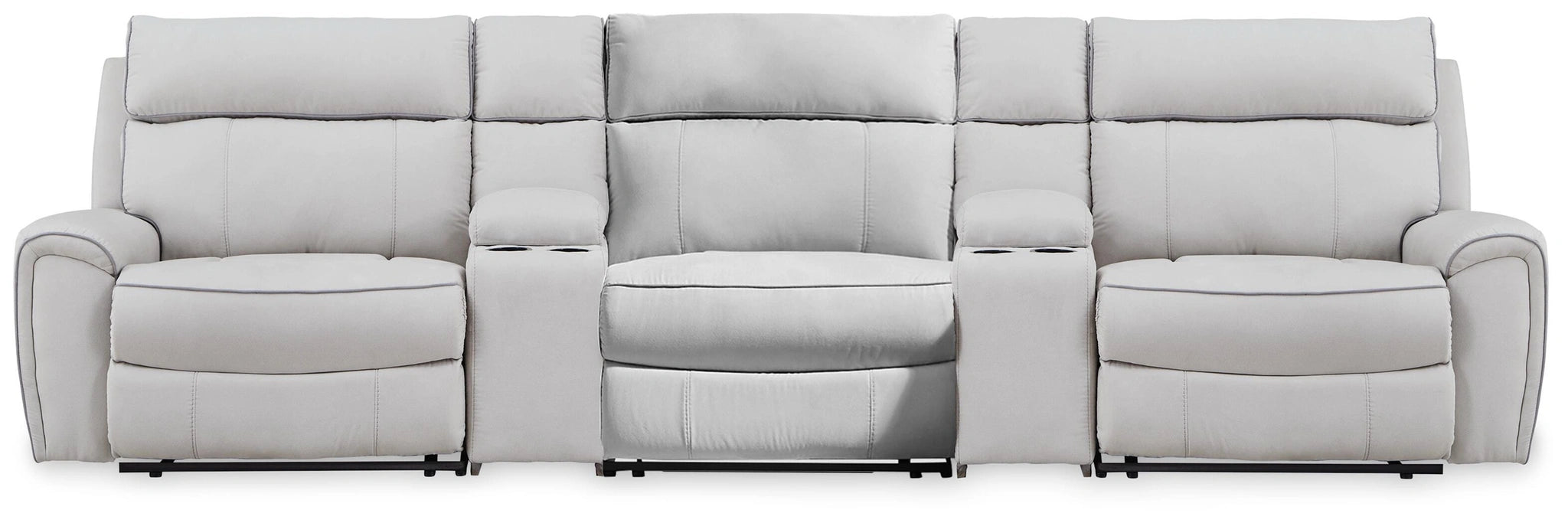 Five Star Furniture - Social Pointe Reclining Sectional with Storage Consoles