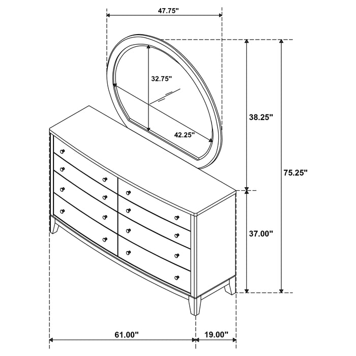Five Star Furniture - Granada Dresser with Mirror