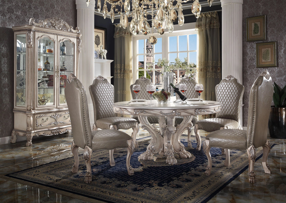 Five Star Furniture - Dresden Vintage Bone White Dining Table (Round)
