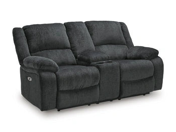 Five Star Furniture - Draycoll Power Reclining Loveseat with Console