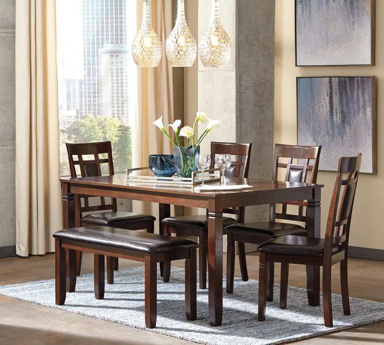 Five Star Furniture - Bennox Dining Table and Chairs with Bench (Set of 6)