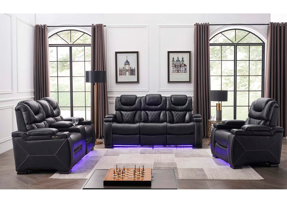 LEXUS BLACK SOFA + LOVESEAT - Five Star Furniture & Mattress (GA)